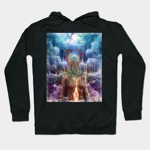 "Cloud Connected" Hoodie by silviovieiraart